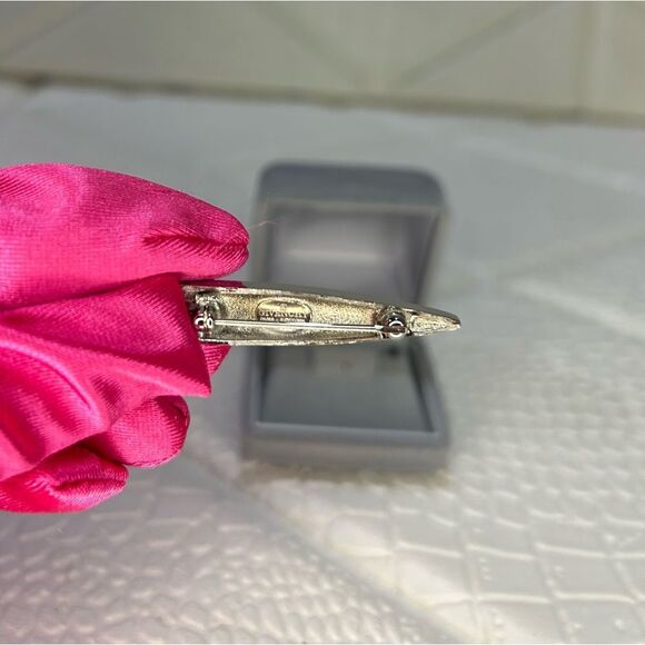 ONEβDAY SALE Givenchy Silver Barette Clip/Brooch/Hairpin - Picture 6 of 7